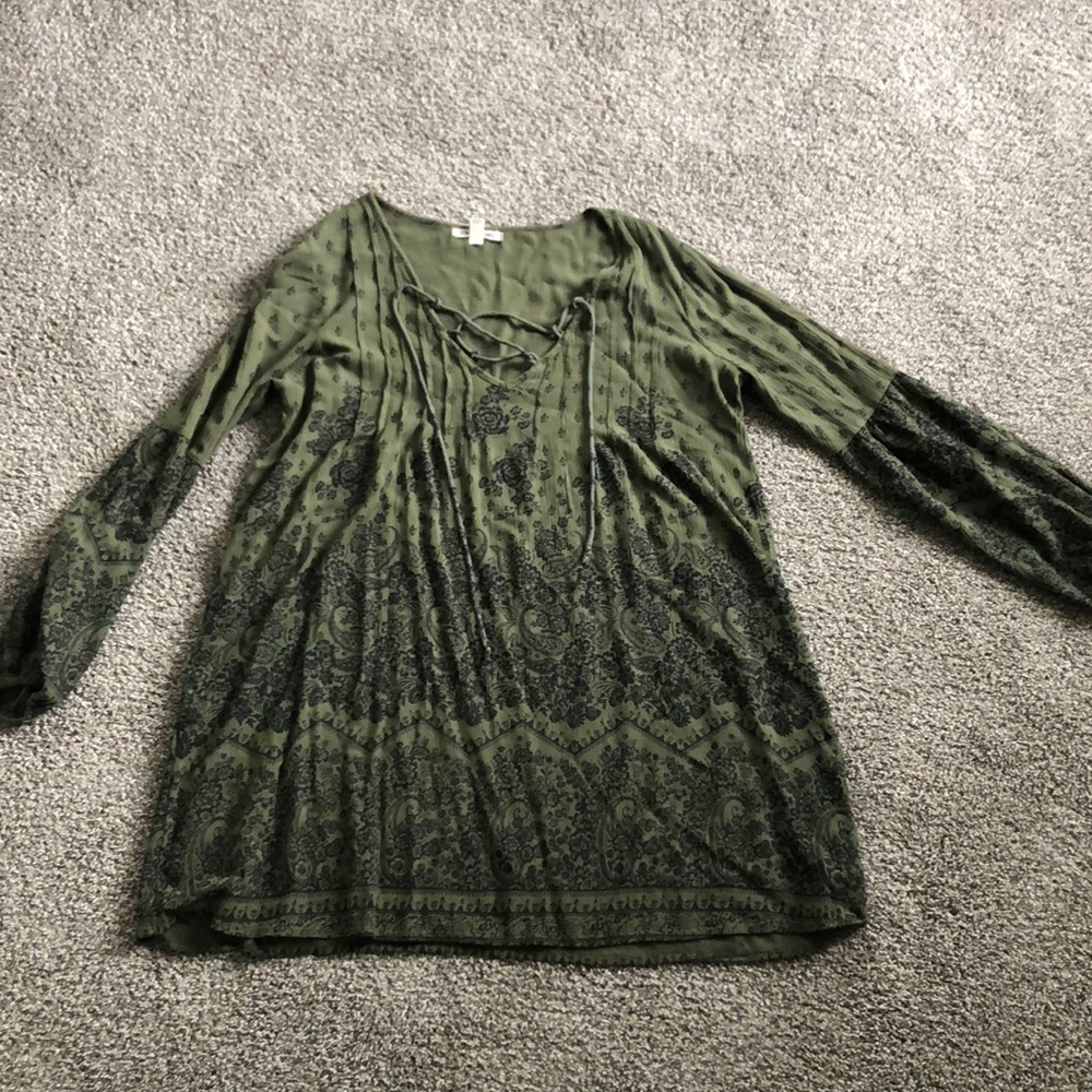 Billibong Green Floral Dress
